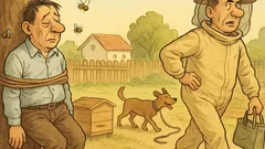 Banc: Doi vecini: apicultor și alergic