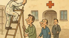 Banc: Zugravii la spitalul de nebuni