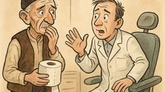 Banc: Moș Gheorghe intră la dentist