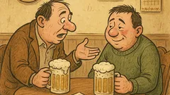 Banc: Doi prieteni la o bere…