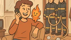 Banc: Alo, pompierii? Îmi arde de joacă!