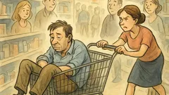 Banc: Azi soția m-a plimbat prin magazine