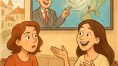 Banc: Două tinere stau de vorbă...