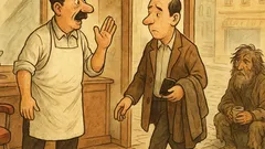 Banc: Un tip intră la frizerie…