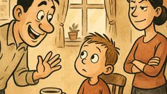 Banc: — Tati, cine mi-a dat inteligența?