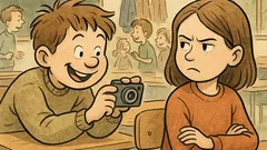 Banc: Bula merge la școală, în pauză...