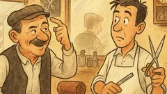 Banc: Un oltean intră într-o frizerie...