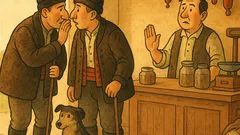 Banc: Doi ciobani moldoveni intră în magazin