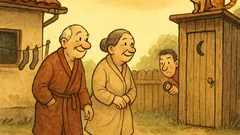 Banc: Fericiți cei cu WC-ul în curte...