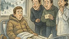 Banc: Un tip face accident la schi