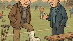 Banc: Cum ți-ai rupt piciorul, Vasile?