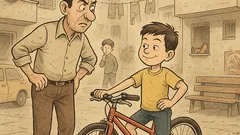 Banc: Fiule, de unde ai bicicleta?