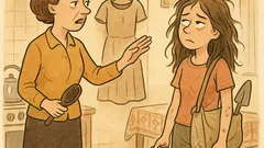 Banc: O mamă discută cu fiica