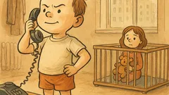 Banc: Sună telefonul, răspunde un copil…