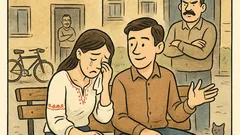 Banc: Un tip discută cu iubita lui...