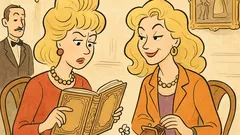 Banc: Două blonde citesc „Codul bunelor maniere”