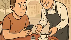 Banc: La o terasă, parola la Wi‑Fi?