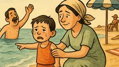 Banc: Bulișor la mare, prima dată