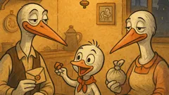 Banc: O familie de berze la cină