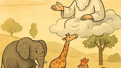 Banc: Animalele îl întreabă pe Dumnezeu