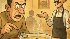 Banc: Chelner, în supa mea e muscă!