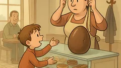 Banc: Un copil intră într-o cofetărie…