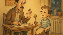 Banc: „Tată, cumpără-mi o tobă…”