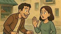 Banc: Un tip se dă la o tipă