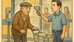 Banc: Nepotul întreabă bunicul de momentul greu