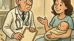 Banc: Doctorul o întreabă pe mamă...