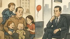 Banc: Cine-i mai mulțumit: patru copii?